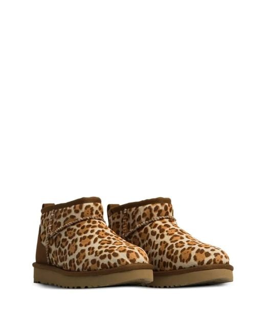 Ugg Brown "Classic Ultra Mini Plains" Boots