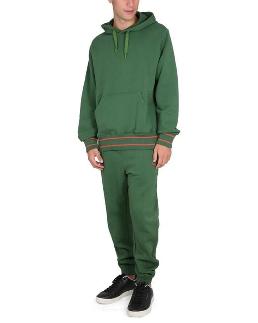 Paul Smith Green Jogging Pants "Happy" for men