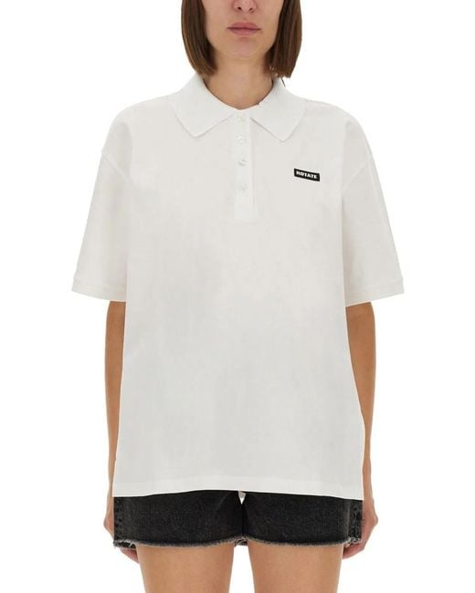 ROTATE BIRGER CHRISTENSEN White Organic Cotton T-Shirts