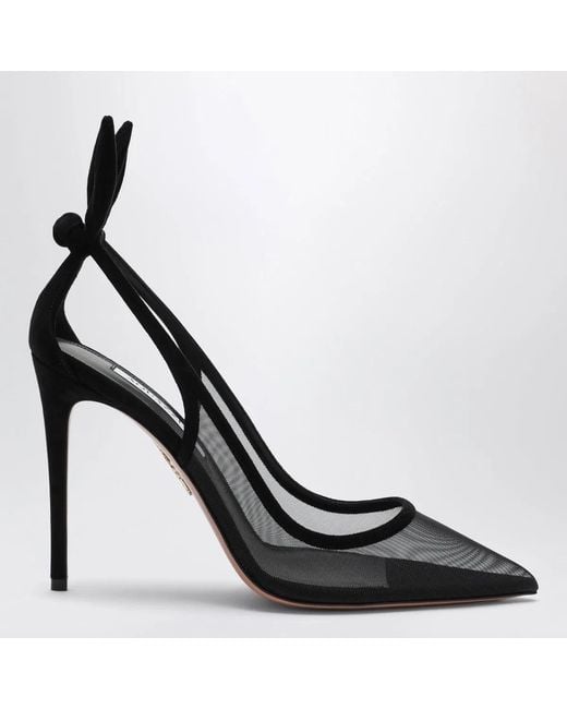 Aquazzura Black Bow Tie Pumps
