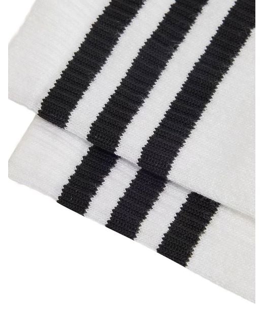 Y-3 White Stripes High Socks for men