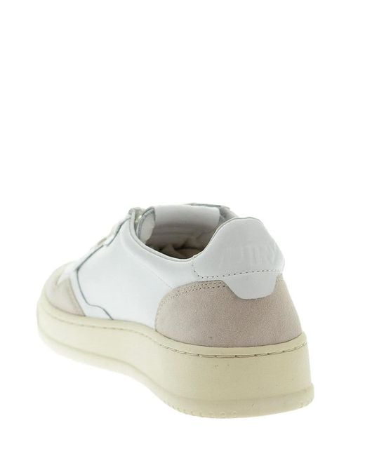 Autry White Medalist Low for men