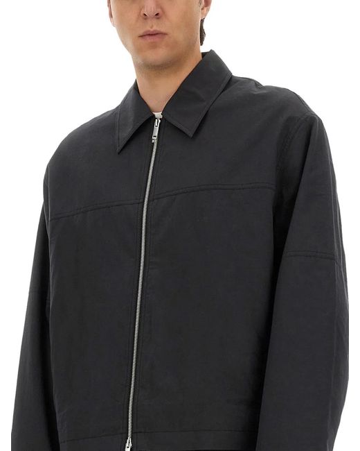 Studio Nicholson Black Harrington Jacket With Zipper for men