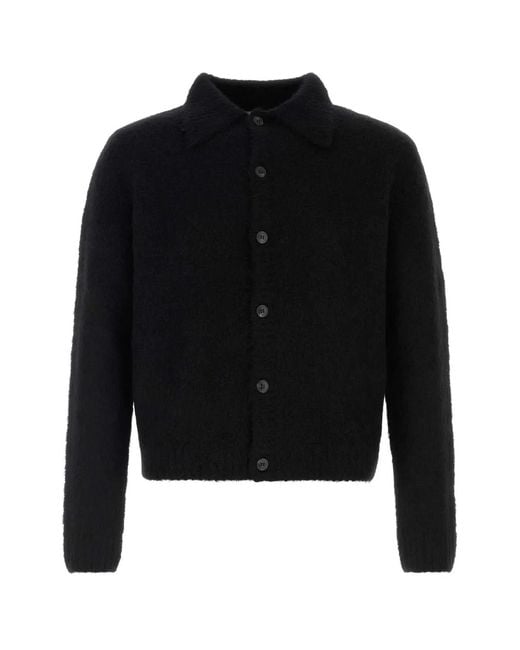 Dries Van Noten Black 04360-Mora 4709 M.K.Cardigan for men