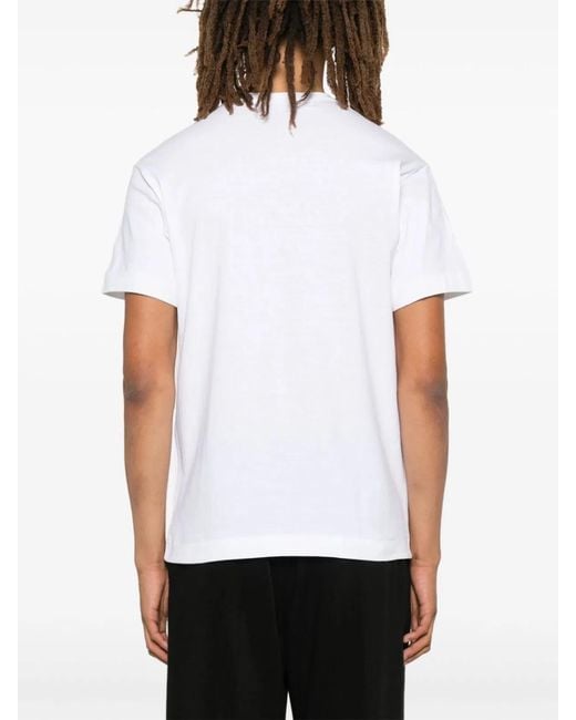 COMME DES GARÇONS PLAY White Cotton T-Shirt