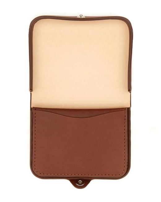 A.P.C. Brown Portamonete Josh for men