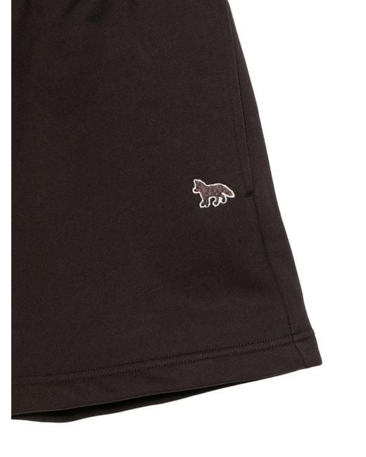 Maison Kitsuné Black Maison Kitsuné Baby Fox Shorts