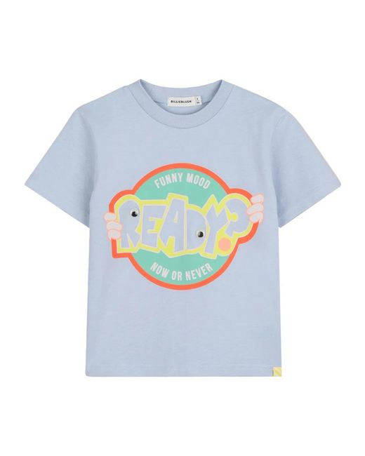 Billieblush Blue T-Shirt Con Stampa