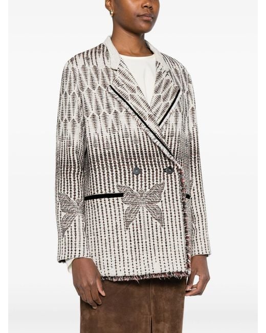 Forte_forte White Borotalco Jacquard Libelle Overjacket