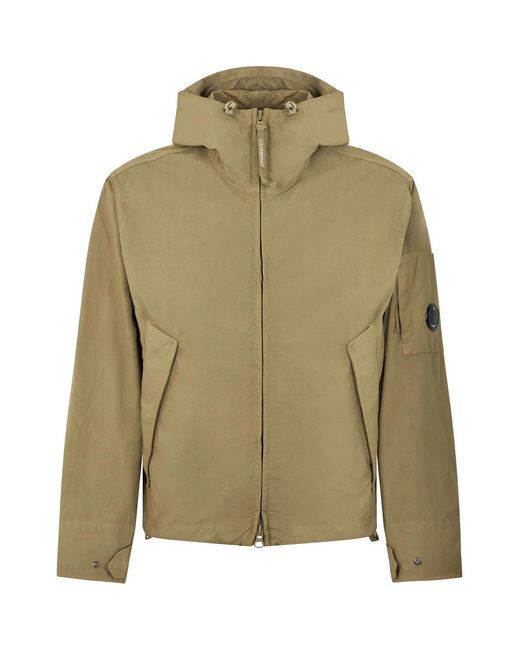 C P Company Green C.P.Company Twill Jacket With Built-In Vest for men