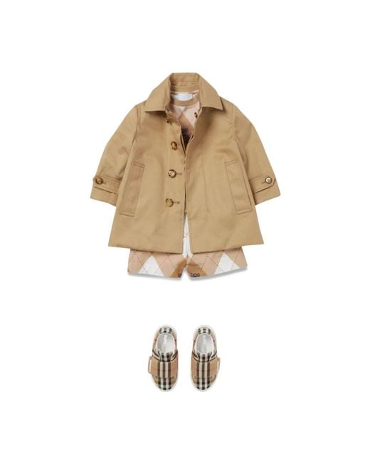 Burberry Natural Check Reversible Cotton Raincoat