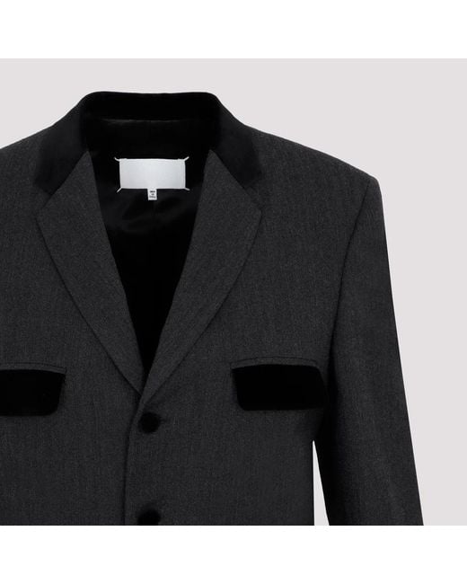 Maison Margiela Black Wool Jacket for men
