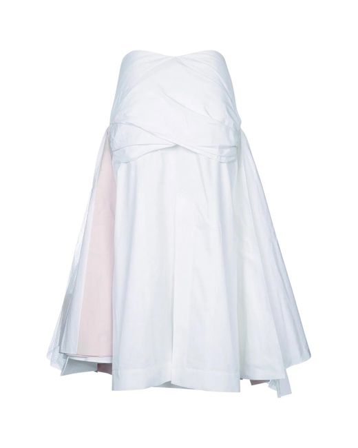 Jacquemus White La Jupe Mireio