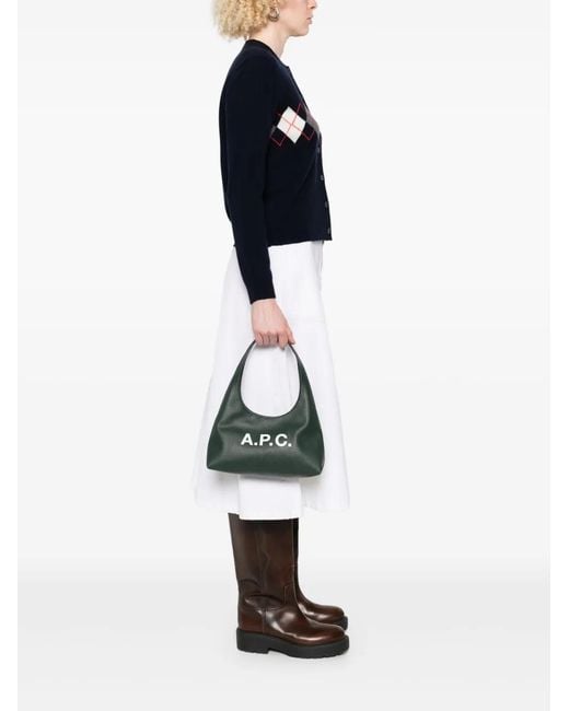A.P.C. Green Baby Ninon Shoulder Bag