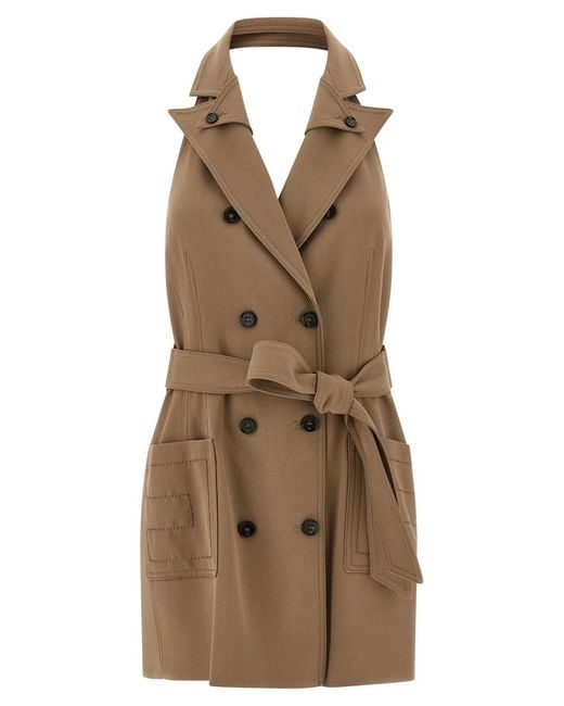 Elisabetta Franchi Natural Vest Dress