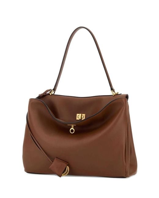 Balenciaga Brown Rodeo Top Handle M