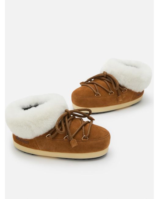 Moon Boot Brown Mb Evx Mule Suede