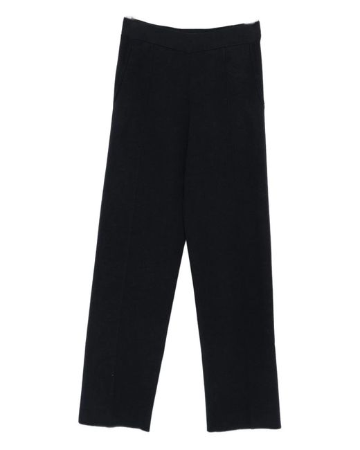 Max Mara Black Wool Blend Trousers