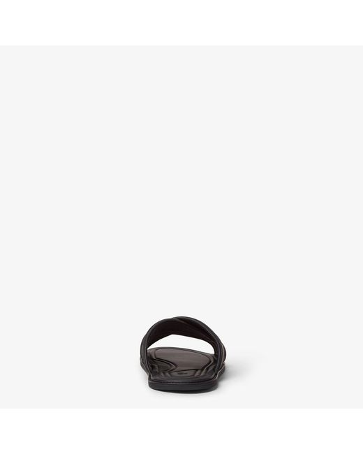 Fendi Black Slide Ff for men