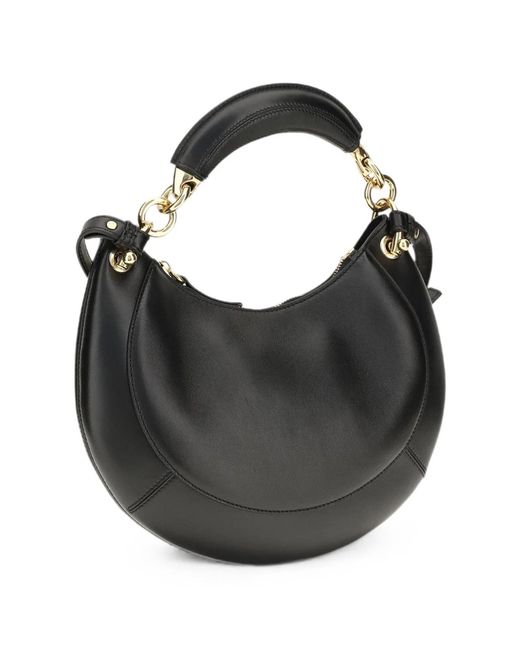 Chloé Black Zipped Leather Shoulder Bag