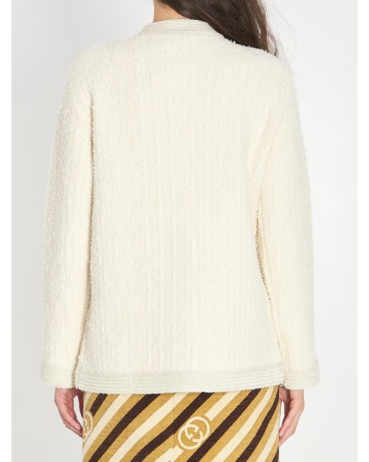 Gucci Natural Wool Cardigan