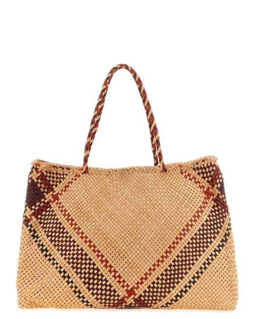Dragon Diffusion Brown 'Maori Sophie' Large Shopping Bag