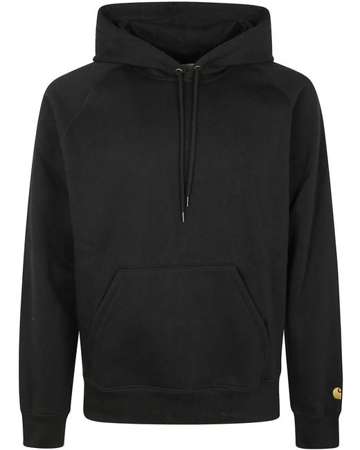 Carhartt Black Hooded Chase Sweat for men
