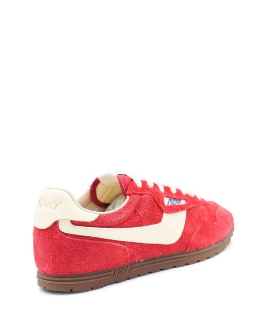 Autry Red Suede Windspin Sneaker for men