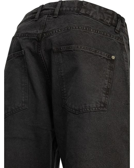 mfpen Gray "Double Knee" Straight Leg Jeans for men