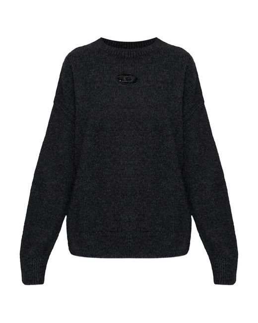 DIESEL Blue Dark Charcoal Cut-Out Sweater