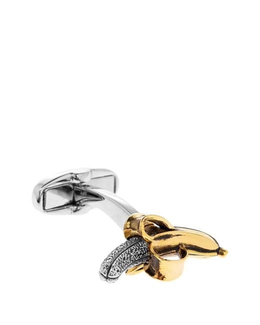 Paul Smith White Cufflink Banana for men