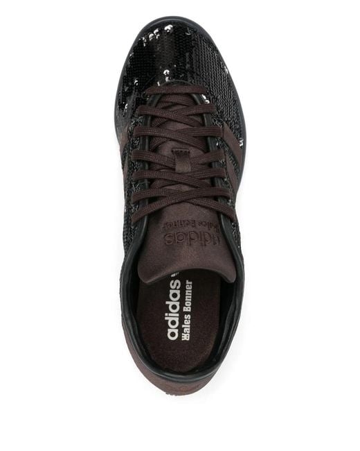 Adidas Black Sequined Sneakers for men