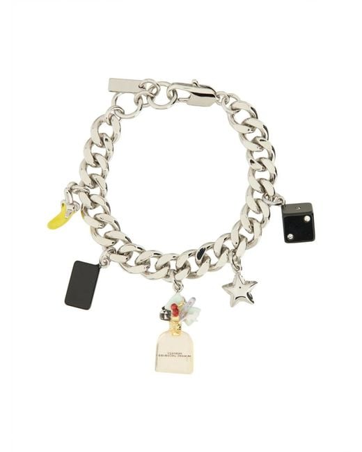 Marc Jacobs White Sticker Charms Bracelet