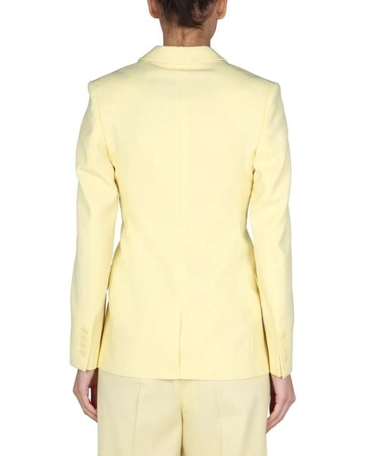 Stella McCartney Yellow Double-Breasted Jacket