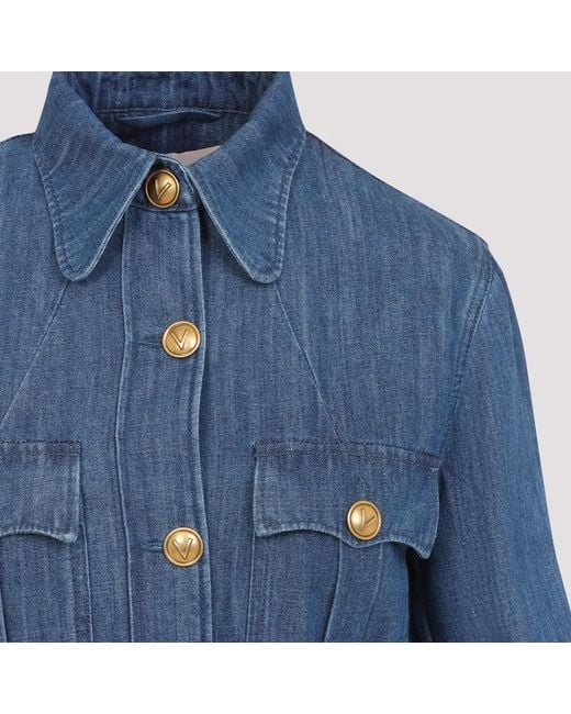 Valentino Garavani Blue Denim Blazer