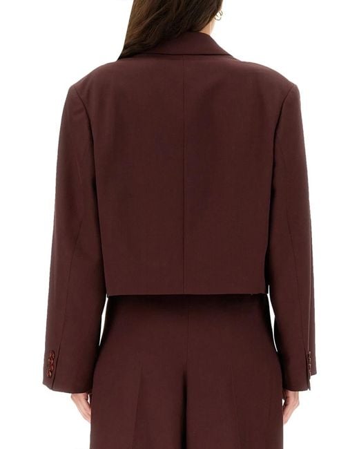 Acne Red Wool Blend Jacket