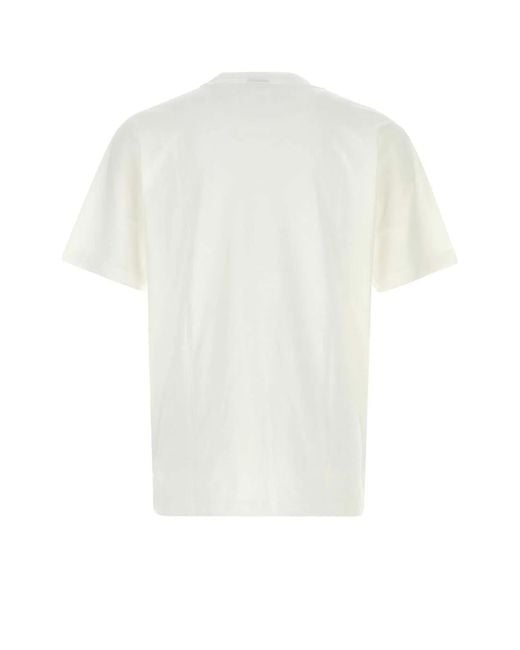 New Balance White Athletics Cotton T-Shirt for men