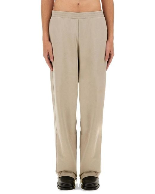 Helmut Lang Natural Jogging Pants With Zipper for men