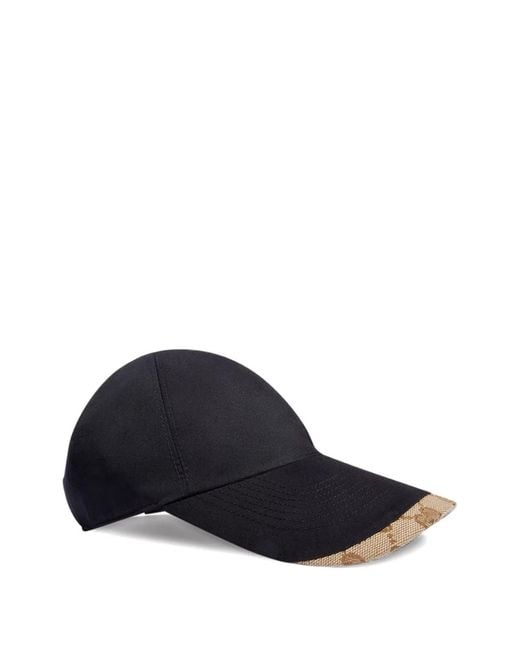 Gucci Black Cotton Canvas Cap for men