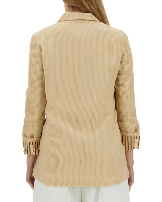 Alysi Natural Double-Breasted Jacket