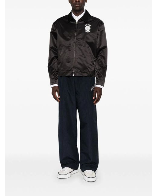KENZO Black Inspired Polyamide Coach Jacket for men