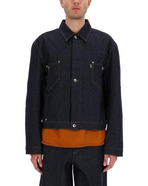 YMC Blue "Loft" Jacket for men