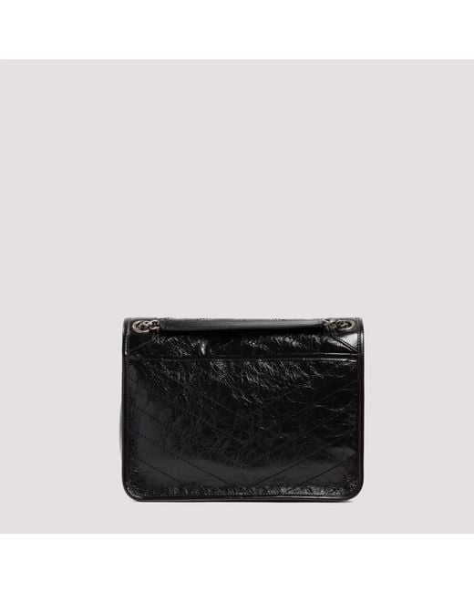 Saint Laurent Black Niki Quilted Leather Shoulder Bag