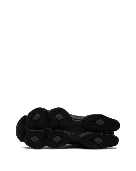 New Balance Black Leather Synthetic Mesh Sneakers