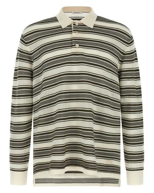 Wales Bonner Gray 'Samuel' Polo Shirt for men