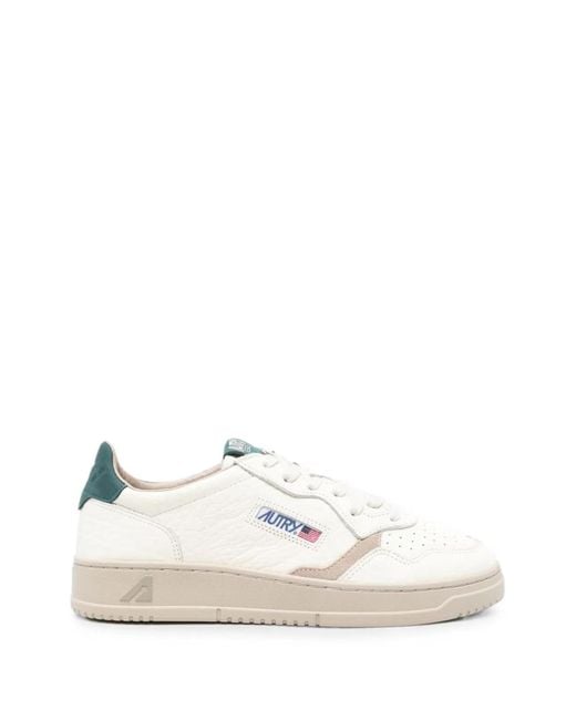 Autry White Medalist Low-Top Leather for men