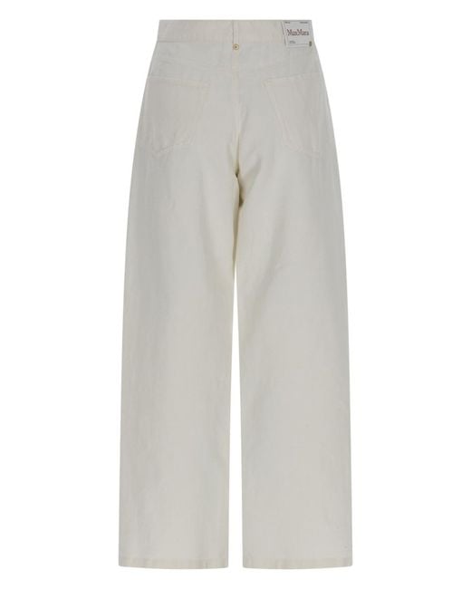 Max Mara White S Max Mara Pantalone Cinque Tasche