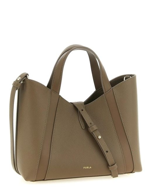 Furla Brown Goccia S' Shopping Bag