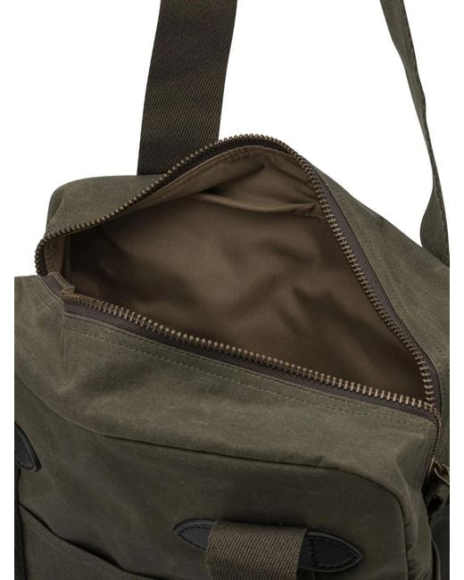 Filson Black "Tin Cloth" Medium Shoulder Bag for men