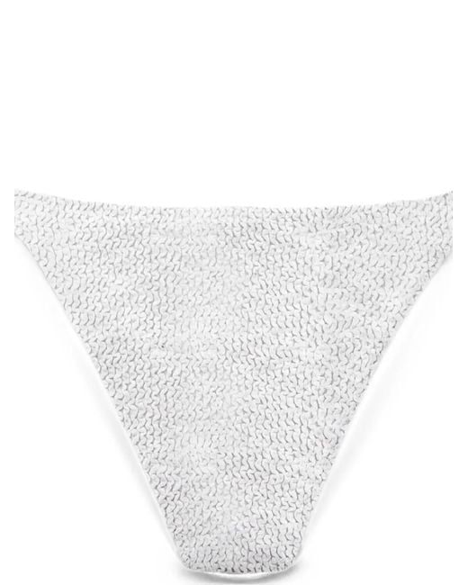 Mc2 Saint Barth Black Textured Finish Side-Tie Underwear